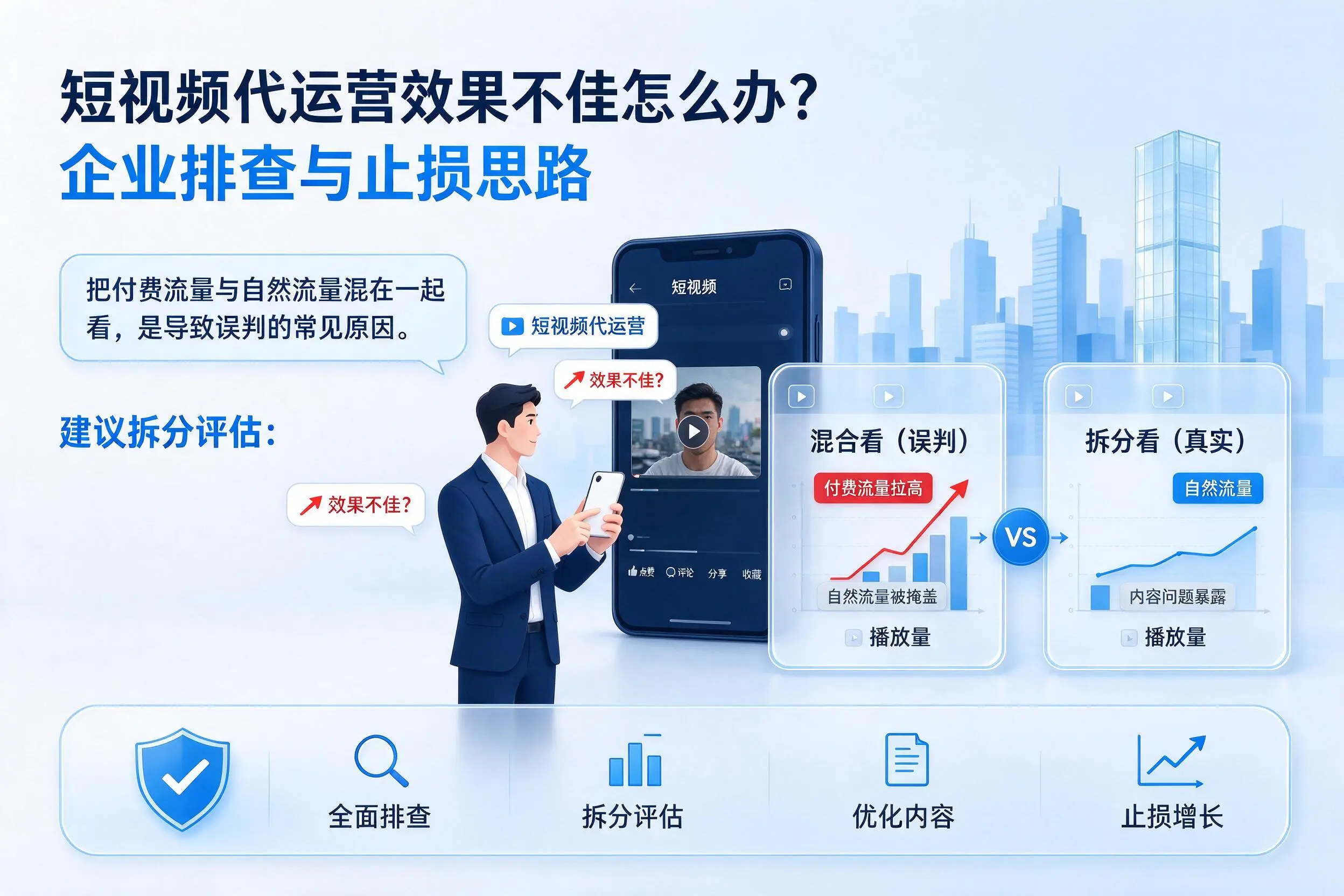 短视频代运营效果不佳怎么办?贵阳企业排查与止损思路