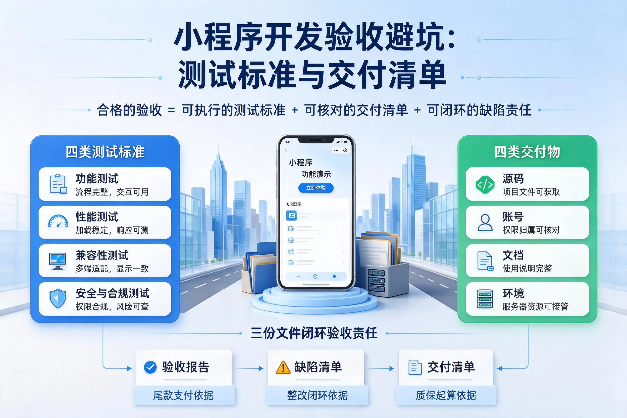 贵阳小程序开发验收避坑:测试标准与交付清单