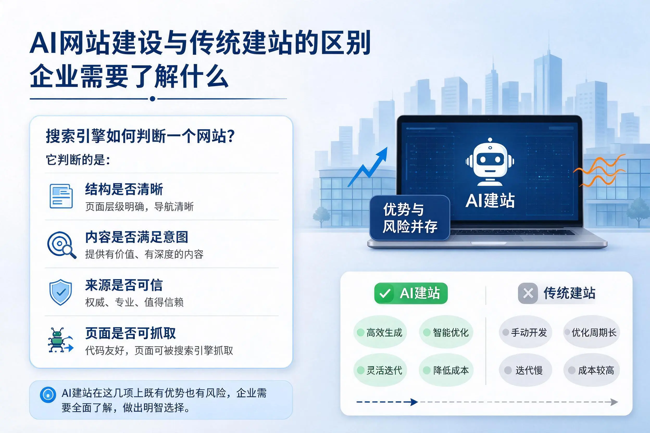 AI网站建设与传统建站的区别，贵阳企业需要了解什么