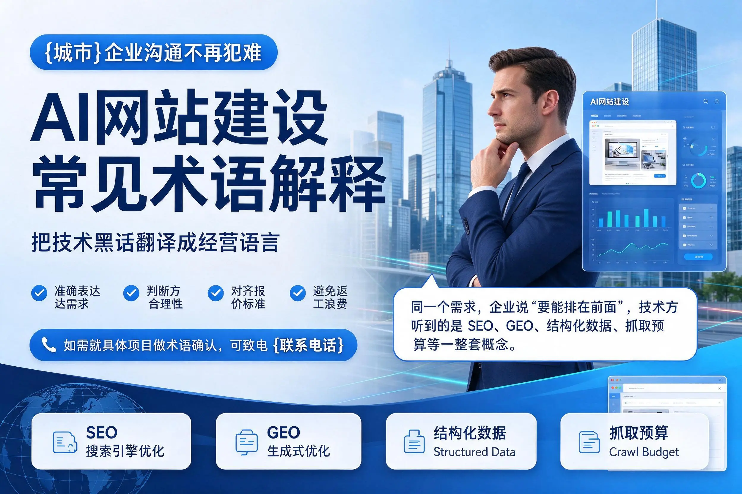 AI网站建设常见术语解释，贵阳企业沟通不再犯难
